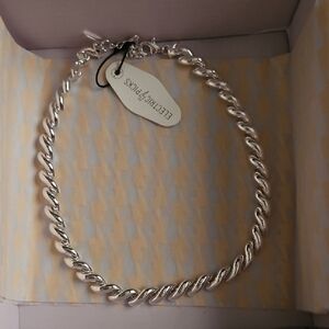 Electric Picks Empire Necklace Silver